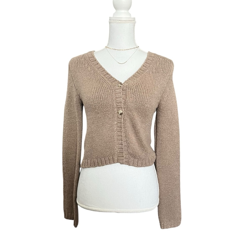 Abercrombie & Fitch Brown Knit Cardigan